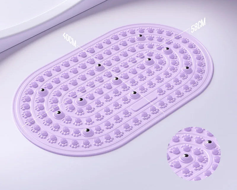 Foot Reflexology Adult Meridian Stimulation Pressure Board - Large Size, Extra Thick, Jogging Silicone Yoga Mat